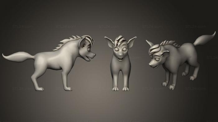 Toys (cartoon hyena, TOYS_0468) 3D models for cnc